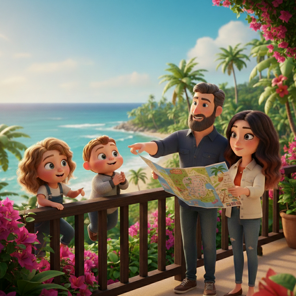 Page 1 — consistent characters throughout