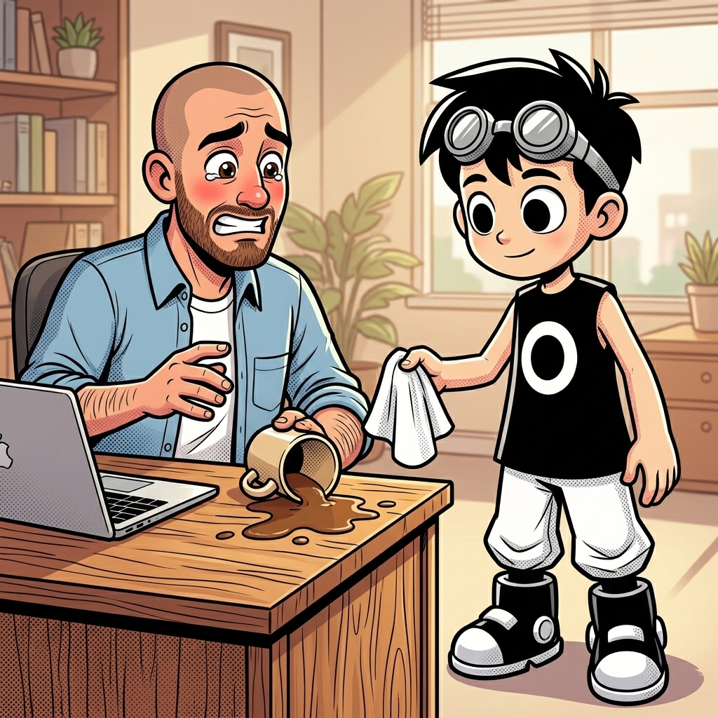 Page 4 — consistent characters throughout