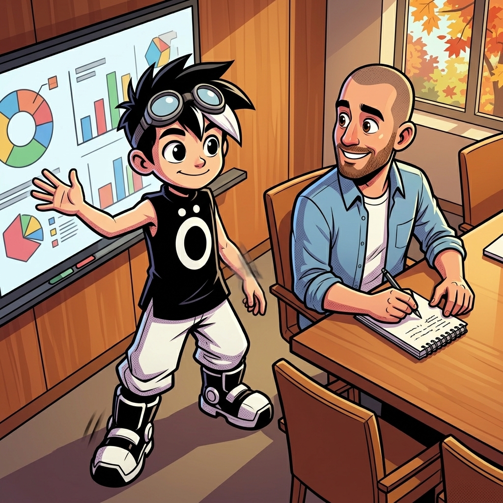 Page 2 — consistent characters throughout